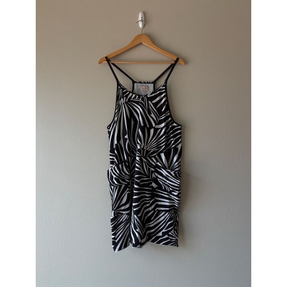 Free People movement zebra printed hot shot onesie romper